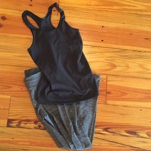 Black lululemon tank top